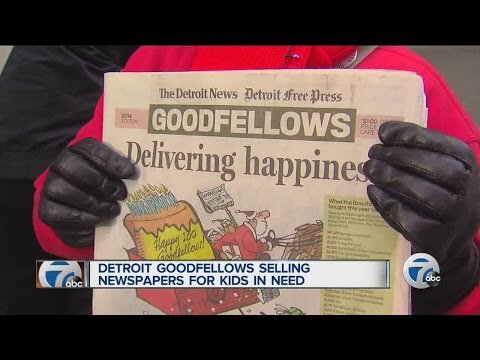 Another news partner, ABC7 in Detroit, featured a story about &ldquo;Goodfellows Delivering Happiness.&rdquo; (Photo courtesy of The Detroit Goodfellows)